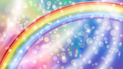 Canvas Print - Rainbow_illustration_with_blurred_colors