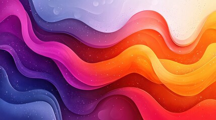 Poster - colorful abstract waves flowing together create a vibrant backdrop for artistic projects