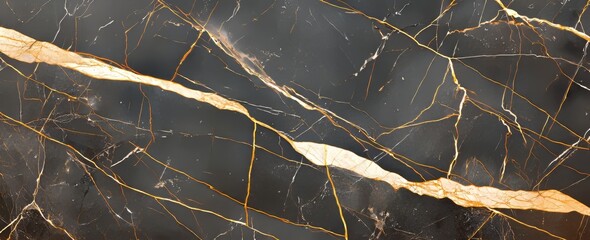 Poster - Skin tile wallpaper with natural black marble texture, for design art work. Ceramic wall background designs with high resolution.