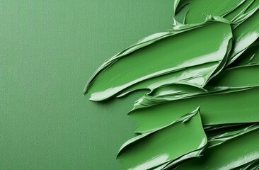 Poster - Decorative old vintage Christmas wallpaper with elegant green colors painted on a marbled stone or rock wall with a green Christmas background texture.