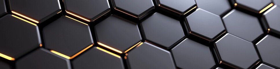 Poster - Light bright clean minimal hexagonal grid pattern, random waving motion background canvas in pure wall architectural white.
