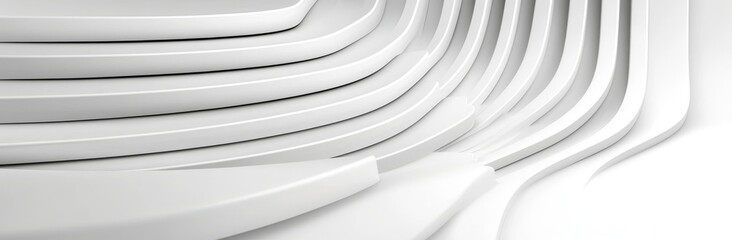 Poster - An overview of a white modern cement wall with a line pattern and seamless background