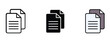 © Muhammad Tayyab - Copy icon silhouette and editable colored in unexpanded vector form,  different colored paper showing copy icons in editable styles