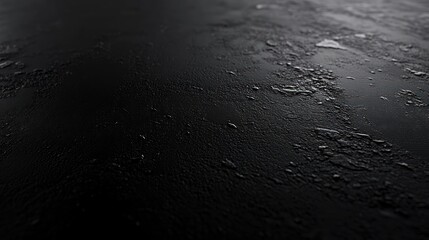 Poster - A textured, dark surface with subtle reflections and imperfections.