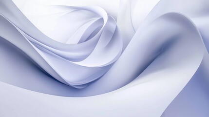 Poster - A soft, flowing abstract design in light hues, evoking calm and elegance.