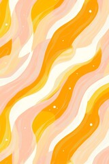 Poster - A colorful abstract design features flowing wavy lines in shades of pink and yellow, creating a cheerful and energetic atmosphere perfect for creative projects