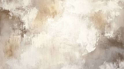 Poster - Abstract textured artwork featuring soft tones of beige, cream, and gray.