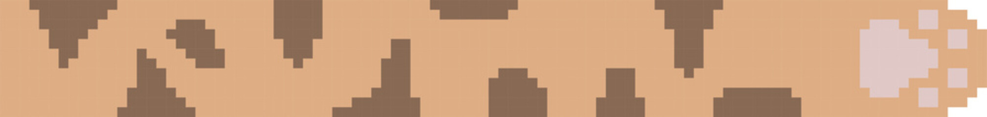 Fototapete - collection set of retro game 8bit pixel art cat paw text box banner, think speak talk text box banne
