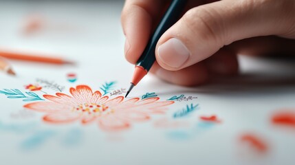 Poster - An illustrator meticulously coloring a digital illustration, showcasing the time and skill needed to complete a specific task.