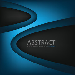 Poster - graphic vector curve line overlap background for text and message design