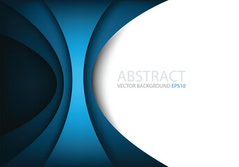 Poster - graphic vector curve line overlap background for text and message design