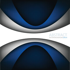 Poster - graphic vector curve line overlap background for text and message design