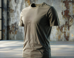 T-shirt mockup, blank t-shirt template, front view