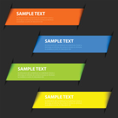 Poster - Infographic graphic geometric triangle overlap vector layer background for text and message design
