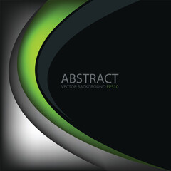 Poster - graphic vector curve line overlap background for text and message design