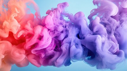 Poster - Colorful Swirls of Smoke in Vibrant Hues