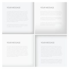 Poster - Infographic graphic geometric triangle overlap vector layer background for text and message design
