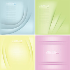 Poster - graphic vector curve line overlap background for text and message design