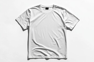 Wall Mural - White Tshirt Mockup Isolated created with Generative AI