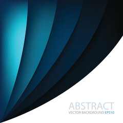 Poster - graphic vector curve line overlap background for text and message design