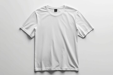 Wall Mural - White Tshirt Mockup Isolated created with Generative AI