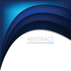 Poster - graphic vector curve line overlap background for text and message design