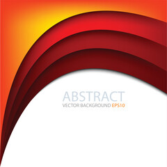 Poster - graphic vector curve line overlap background for text and message design