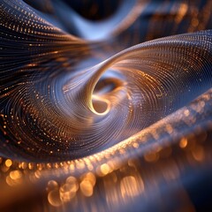 Poster - Abstract swirling patterns of light and texture, creating a mesmerizing display of warmth and motion.