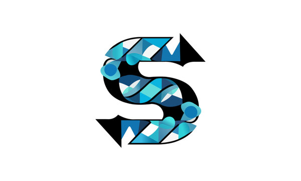 Creative S Letter Logo Design Fully Vectorized Editable.