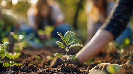 Poster - A local volunteering activities or community events could be powerful. plant a tree.