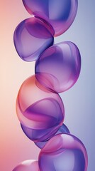 Poster - Abstract sphere composition with gradient colors