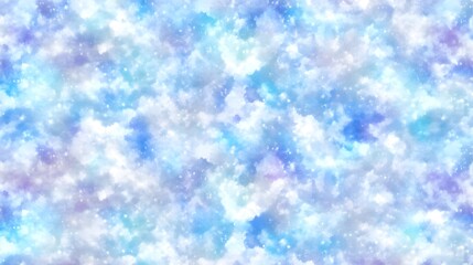 Poster - Abstract Watercolor Sky Clouds Background Pastel Blue Purple White