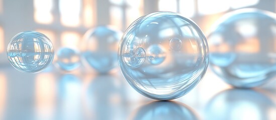 Canvas Print - Abstract Glass Spheres