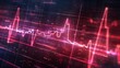 © Kanika Graphic - Detailed Cardiogram Illustration on Grid Background Representing Heart Health and Medical Monitoring Concepts