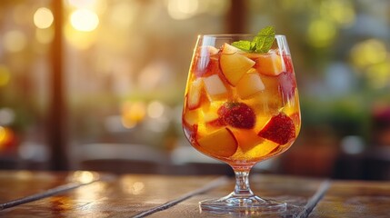 Wall Mural - Refreshing Summer Fruit Cocktail