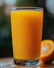 Orange juice has many health benefits, such as high vitamin C, which helps boost immunity, and can be used in images to convey a sense of freshness or as a beverage in advertisements and food menus.