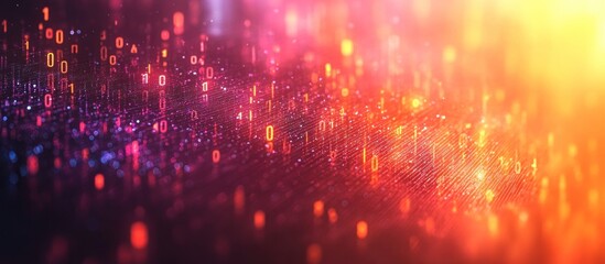 Digital Binary Code Abstract Background