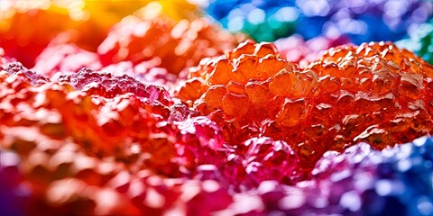 Aufkleber - A colorful, abstract image of a rock formation with a variety of colors