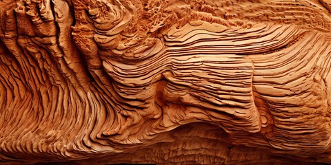 Poster - The image is of a piece of wood with a very rough texture