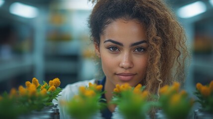 Sticker - Woman in a Greenhouse