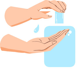 Applying Soap Illustration