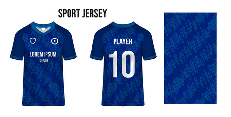 Poster - Sport jersey design fabric textile for sublimation.