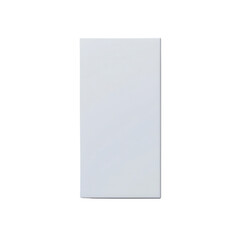 minimalist blank white rectangular card isolated on white background, perfect for design, mockups, a