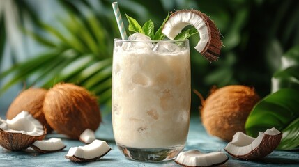 Poster - Refreshing Coconut Smoothie