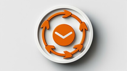 Poster - Dynamic clean share icon featuring multiple arrows, symbolizing connectivity and collaboration in digital communication.