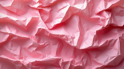 Poster - Soft Pink Pastel Crumpled Paper Background