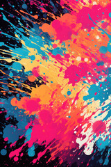 Poster - Splatter Paint Explosion 