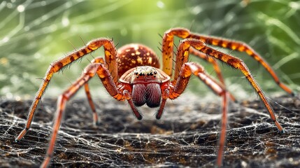 Close Up Photography of a Spider on a Web