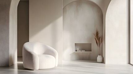 Poster - Pastel Toned Backdrop with Subtle Elegance and Minimalist Design A Clean Uncluttered and Captivating Modern Aesthetic for Creative Projects and Contemporary Decor