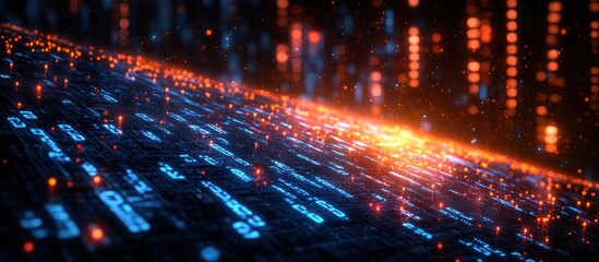 Digital Network Data Flow Abstract